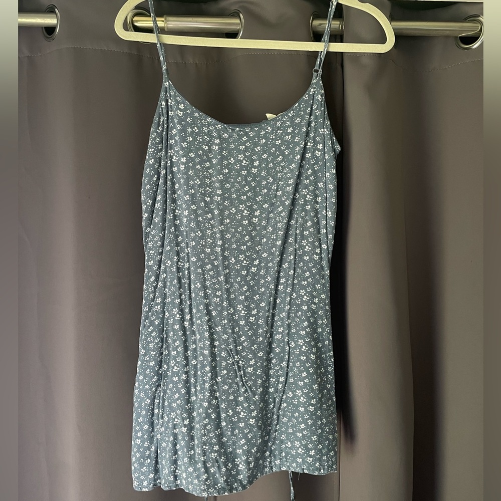 Floral Blue Mini Dress